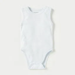 Juniors by Babyshop Infant Boys Pure Cotton Sleeveless Bodysuit-image-73