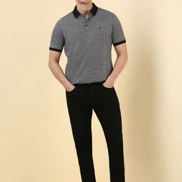 Allen Solly Geometric Printed Polo Collar Pure Cotton T-shirt image 5