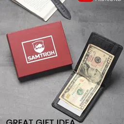 SAMTROH Men Leather Two Fold Wallet image 2