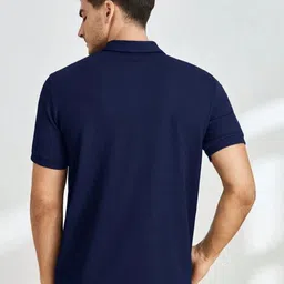 Praizy Men Self Design Polo Collar T-shirt image 5