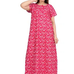 AAKARSHANA CREATION Women Printed Cotton Nightdress-picture-19