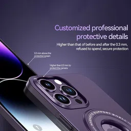 Luxury Kase Solid iPhone 16 Pro Max Premium Magnetic Support Shell Back Case image 4