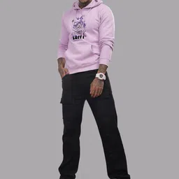 ADRO Men Printed Hooded Sweatshirt image 5