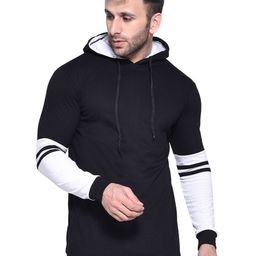 BEYOU FASHION Men Hooded Colourblocked Slim Fit T-shirt-picture-35
