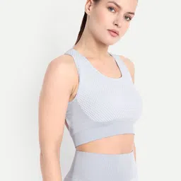 GRITPRO Women Self Design Full Coverage Non Padded Non-Wired Slip-On Top Bra image 5