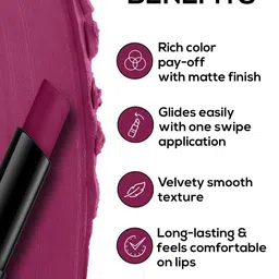 RENEE Very Matte Intense Color Weightless & Long Lasting Lipstick - Wine Whisper image 5