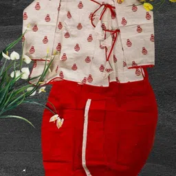 ANNA Unisex Kids Printed Tunic with Dhoti Pants image 2
