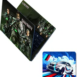 Flipkart SmartBuy Full Body Laptop Skin and Mouse Pad Combo Call of Duty Soldiers Ready for Battle No Residue Removable Self Adhesive Vinyl Reusable Laptop Skin Compatible for 15.6 inch-picture-30