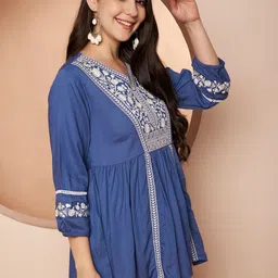 Anouk Embellished Embroidered Ethnic Peplum Top image 5