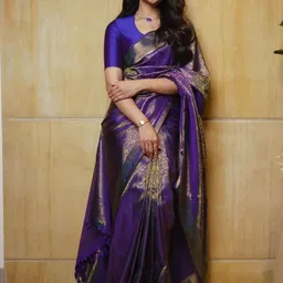 Moda Rapido Woven Design Zari Art Silk Handloom Banarasi Saree-image-95