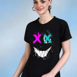 Moda Rapido Women Printed Bio Finish Pockets T-shirt-image-44