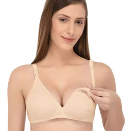 Fabme Solid Maternity Non-Padded Feeding Bra - Skin image 5