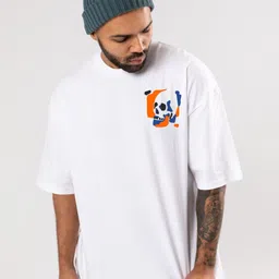 FLYIND VOGUE OUTFIT Men Bio Finish Graphic Printed Round Neck Cotton Oversized T-shirt image 5