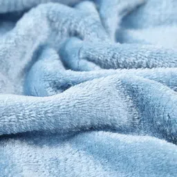 Dhrohar Blue Fleece Super Soft 350 TC Single Bedsheet With 1 Pillow Cover 94" x 94" image 4