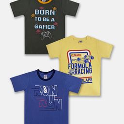 Here&Now X Game Begins Boys Set of 3 Assorted Printed T-shirts-picture-31