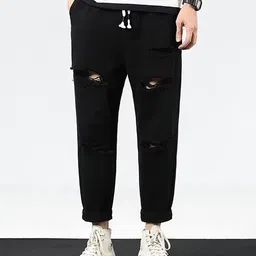 StyleCast Men Jogger Fit Mid-Rise Highly Distressed Jeans-picture-32