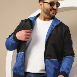 Sztori Plus Size Colourblocked Bomber Jacket-picture-41