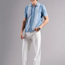 PAUL STREET Men Classic Striped Casual Shirt image 5