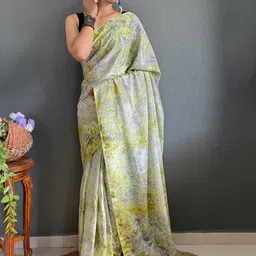 KALINI Floral Printed Pure Chiffon Ready to Wear Saree-picture-32