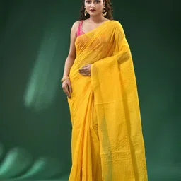 Ruuprekha Checked Pure Cotton Taant Saree-picture-12