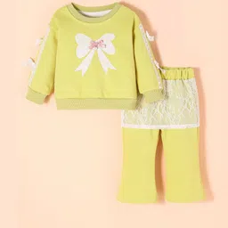 Hopscotch Girls 2 Piece Bow Elegance Pant Set-picture-40