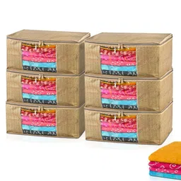 HOMESTIC Gold-Toned 6 Pieces Regular Drawer Organiser-image-86
