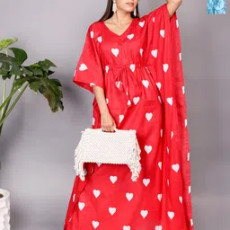 MOTHERHOOD BY SNEHAL Women Pack of 2 Kimono Sleeve Maternity Kaftan Maxi Dress-picture-22