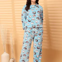 Secret Wish Women Graphic Printed Night suit-image-85