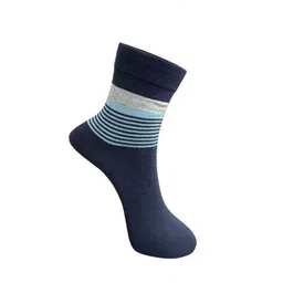 HRX by Hrithik Roshan Men Pack Of 5 Striped  Calf-Length Socks image 3