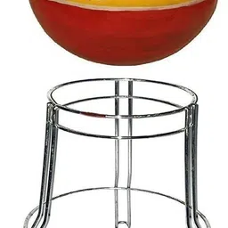 elexa hardware Matka Kitchen Rack Iron Matka Stand - Sturdy and Decorative Water Pot Holder for Home and Garden Steel image 3