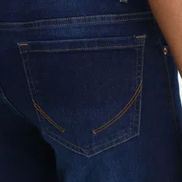 allen solly Men Straight Fit Mid Rise Blue Jeans image 4