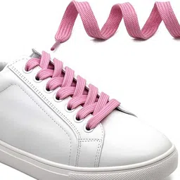 house of common Shoe Laces Red Light Pink Flat 120cm shoe laces for canvas sneakers shoes Shoe Lace image 2