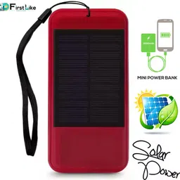 firstlike USB Mobile Power Bank Cum 21 LED Light Rechargeable Solar 6 hrs Flood Lamp Emergency Light image 4