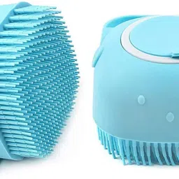 bilipatra Silicone Body BATH Back Scrubber Soft Cleaning Body Brush with Shampoo Dispenser-picture-26