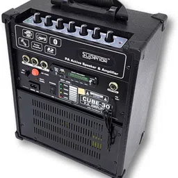 superior ™C-30 Professional Guitar Amplifier, Portable Cube Amplifier with UHF Cordless Mic ,Karaoke,40 Watts RMS,Bluetooth Indoor, Outdoor PA System-picture-15