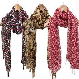 urgen Georgette Floral Print Multicolor Women Dupatta-picture-47