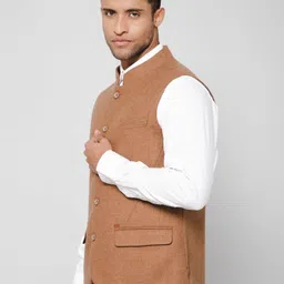 cantabil Self Design Men Waistcoat image 3