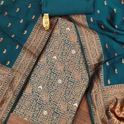 MANVAA Embellished Unstitched Dress Material-picture-29