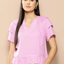 Chemistry Mandarin Collar Top-picture-17