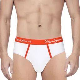 Pepe Jeans Men White Solid Brief 8904311300793-image-90