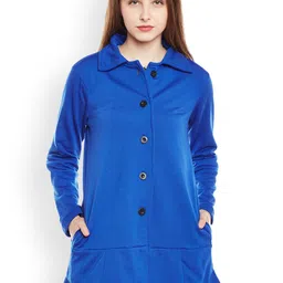 Belle Fille Women Blue Overcoat-picture-13