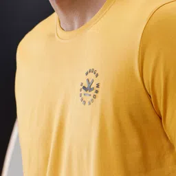 WROGN Men Solid Pure Cotton T-shirt image 2