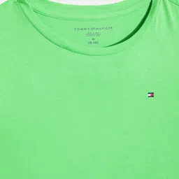 Tommy Hilfiger Girls Round-Neck Pure Cotton T-shirt image 3