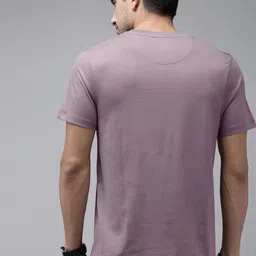 The Roadster Lifestyle Co. Men Solid Pure Cotton T-shirt image 5