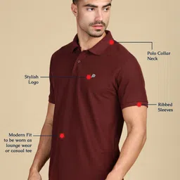 LUX PARKER Men 2 Polo Collar T-shirt image 2