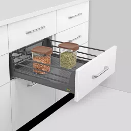 Olive Prime 430x500x150 mm ABS Plain Basket for Under Mount Soft Close Slide image 2