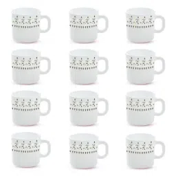Larah by Borosil Multicolor Ceramic Tea & Coffee Mug - Set of 12 180ml-picture-32