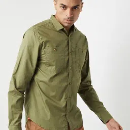 Wildcraft Green Cotton Regular Fit Shirt image 3