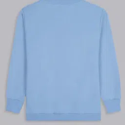 Bolly Lounge Boys Blue Cotton Regular Fit Printed Sweatshirt image 2