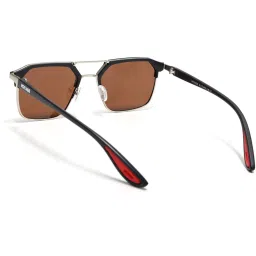 Voyage Brown Polarised and UV Protected Lens Wayfarer Unisex Sunglasses image 4